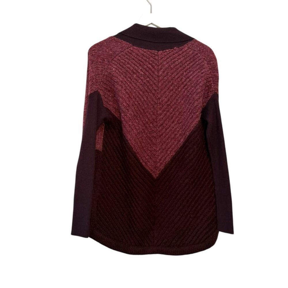 Smartwool Open Front Colorblock Wool Blend Cardig… - image 6